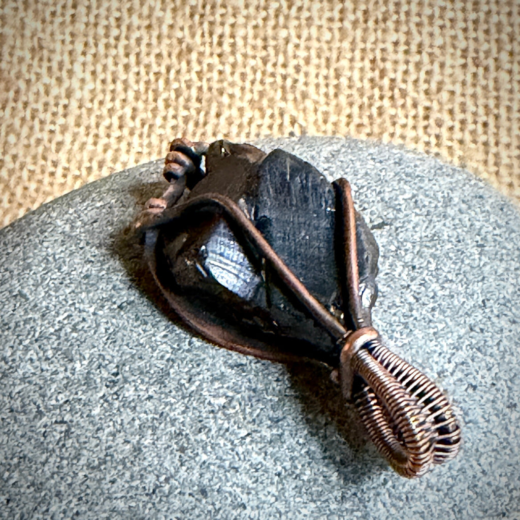 Elite Shungite Pendant | 8g Antiqued Copper Setting 1