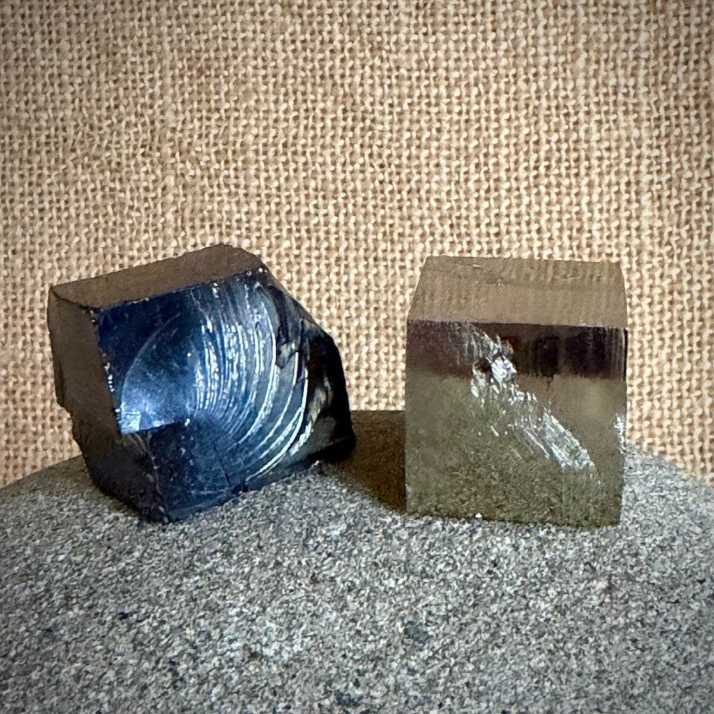 Elite Shungite & Pyrite Cube Stack | With Round Shungite Tile 1