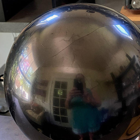 Enormous Shungite Sphere 8 Inch | PRICE REDUCED - Hairline Crack