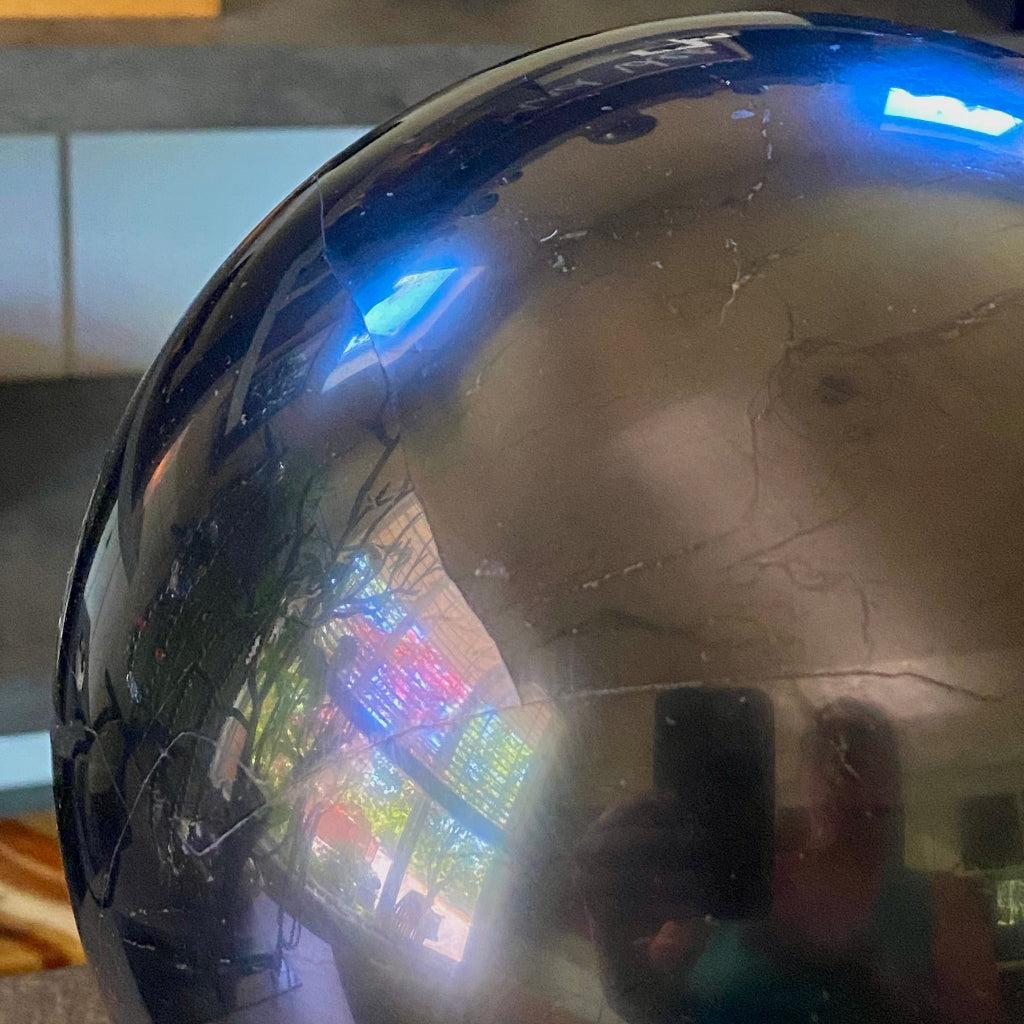 Enormous Shungite Sphere 8 Inch | PRICE REDUCED - Hairline Crack