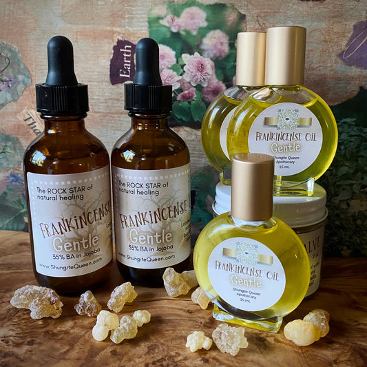 Frankincense Carterii Resin Infused Oil, Gentle, 35% Boswellic Acids group