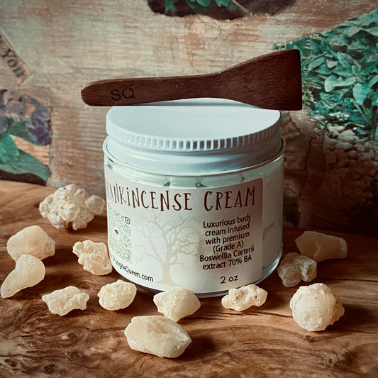 Frankincense Cream | Boswellia Carterii Extract Infused, 70% BA 2 oz