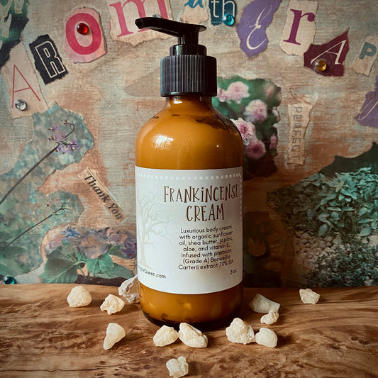 Frankincense Cream | Boswellia Carterii Extract Infused, 70% BA 8 oz