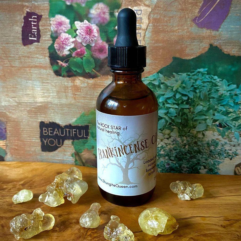 Frankincense Oil, Infused from Whole Boswellia Resin 2 oz