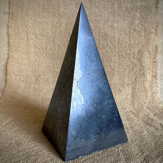 High Shungite Pyramid 4 Inch Case | PRICE REDUCED