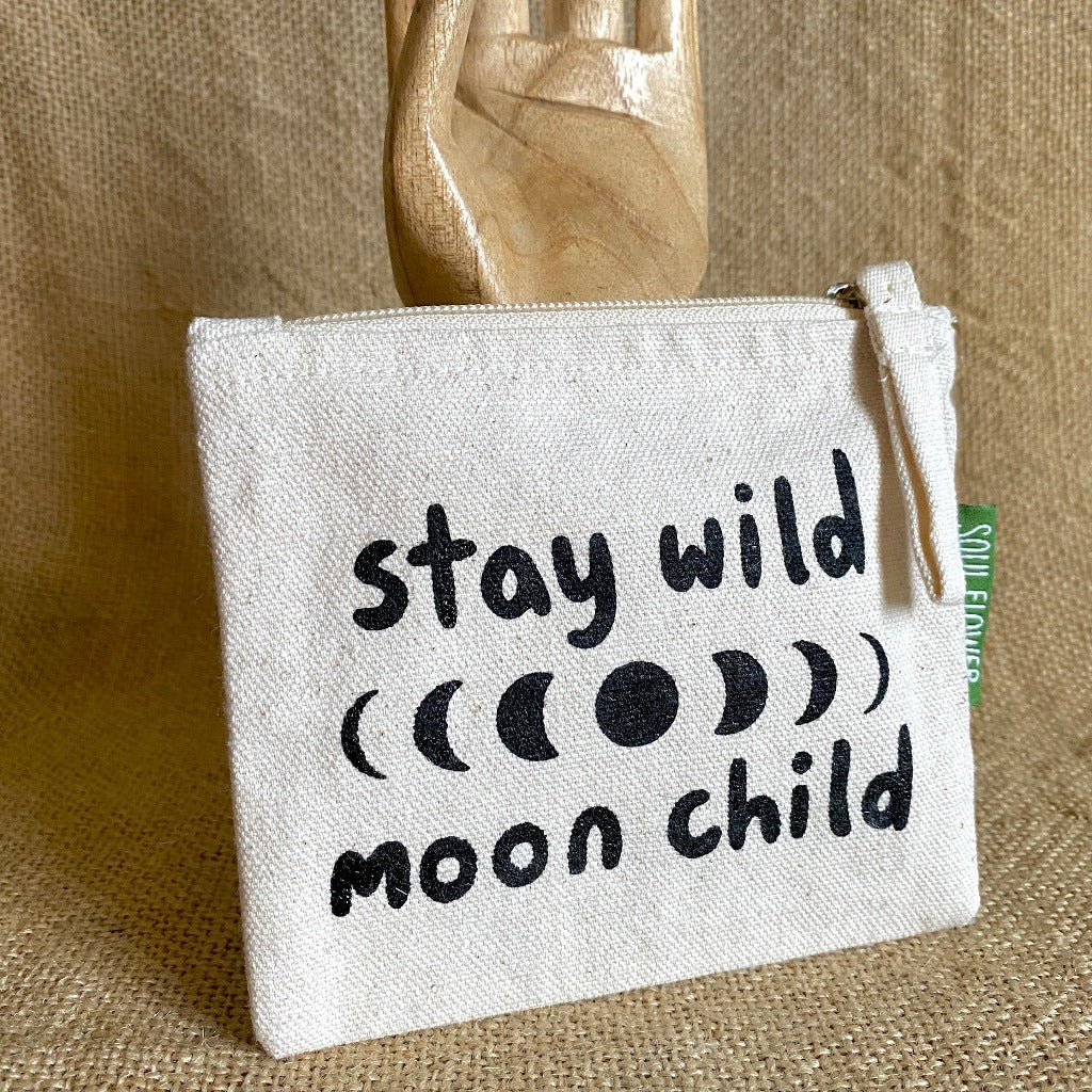 Stay Wild Moon Child Shungite Set Stone Moon, Selenite, Palo Santo