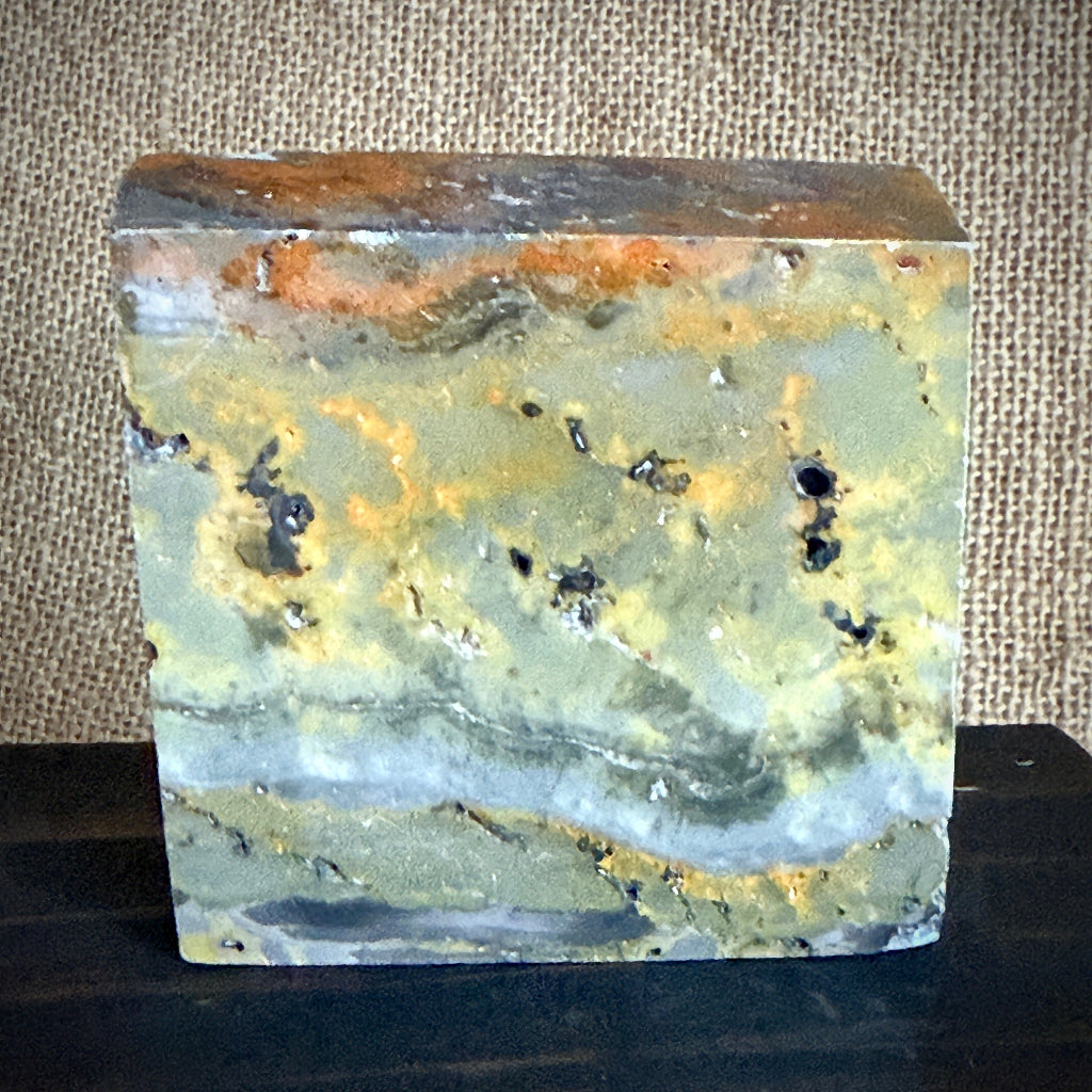 Jumbo Tumbled Shungite Stone & Amethyst Heart | Bumblebee Jasper Slab 2