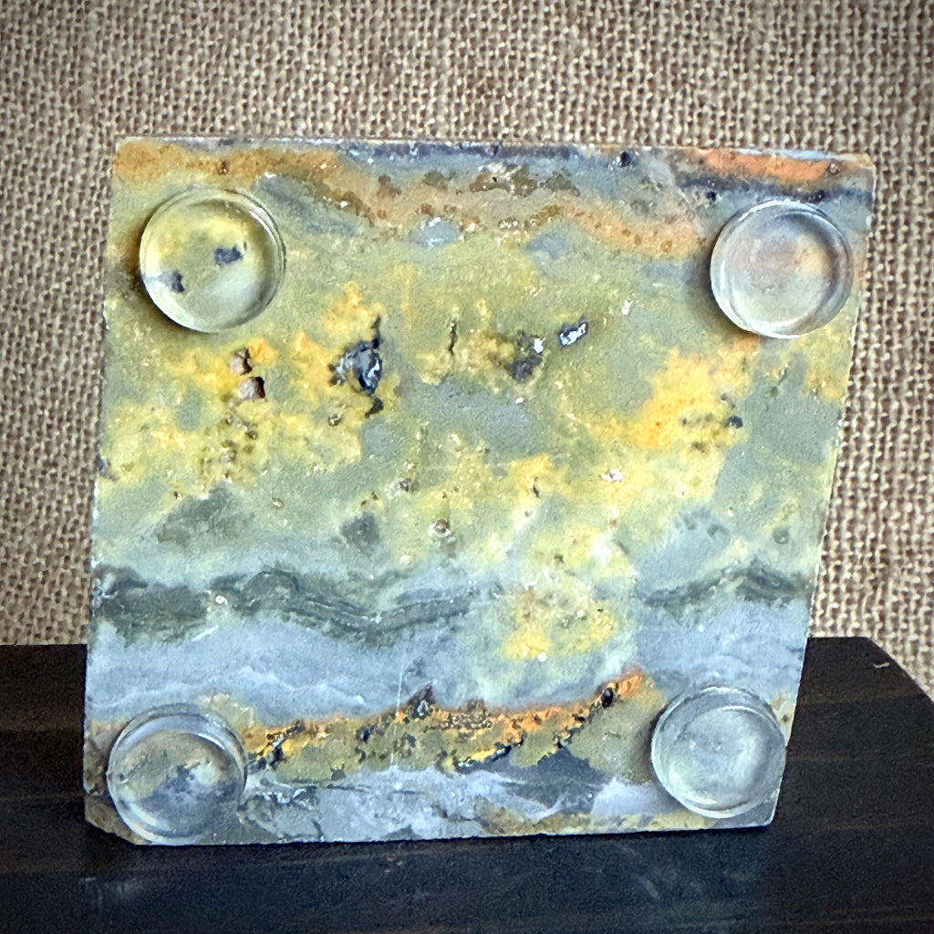 Jumbo Tumbled Shungite Stone & Amethyst Heart | Bumblebee Jasper Slab 3