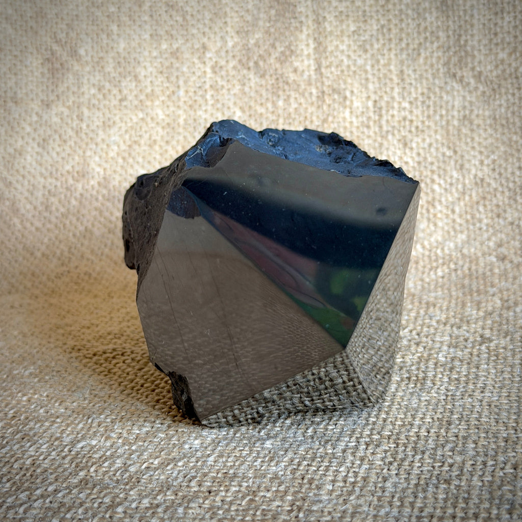 Large Raw Shungite Point | Beautifully Polished 2