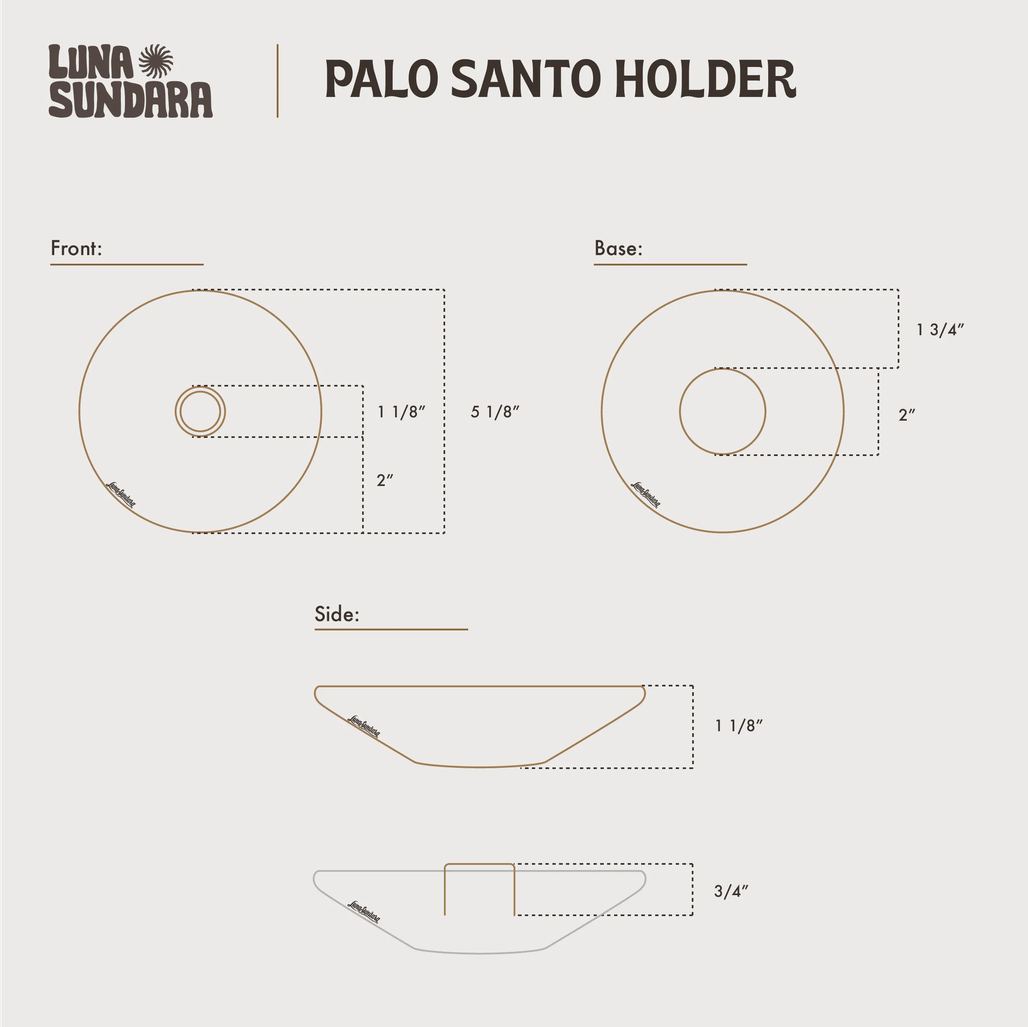 Palo Santo Holder | With 5 Palo Santo Sticks