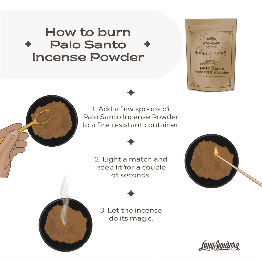 Premium Palo Santo Incense Powder 4 oz