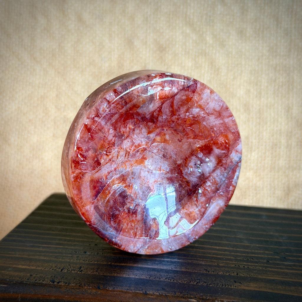 Shungite Sphere, 2 Inch | Fire Quartz Crystal Stand