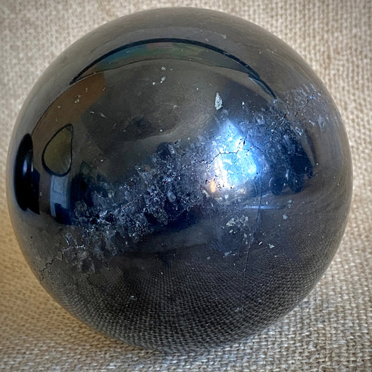 Shungite Sphere 4 Inch | PRICE REDUCED | Imperfect