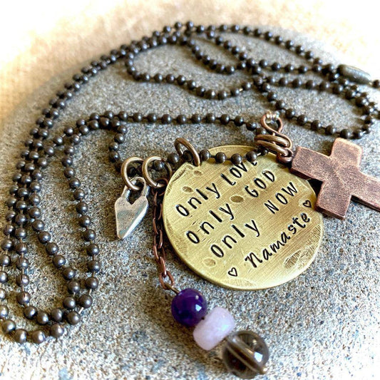 Spiritual Necklace | 3-Onlies Medallion Plus Lotsa Charms