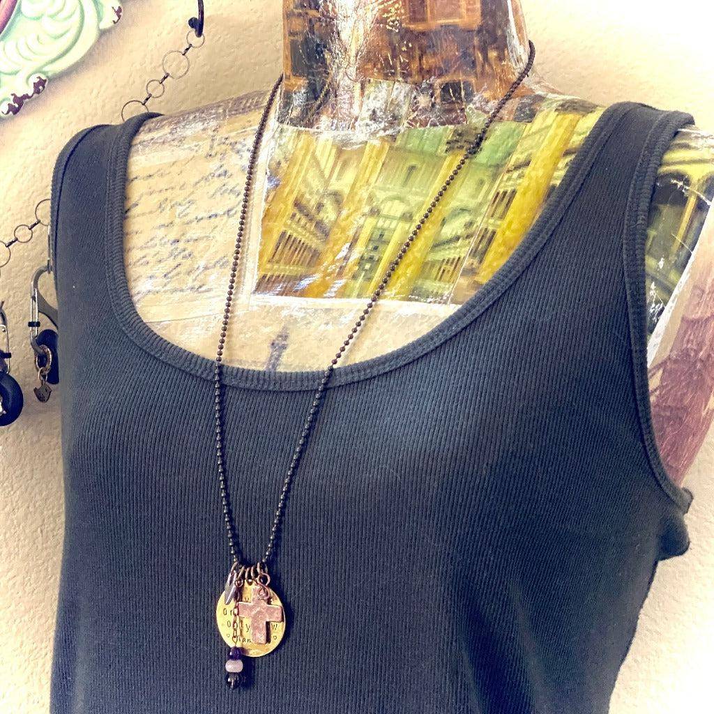 Spiritual Necklace | 3-Onlies Medallion Plus Lotsa Charms