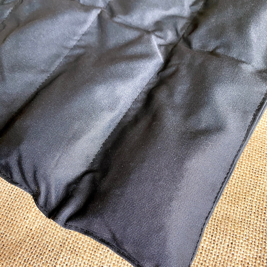 Shungite Healing Pad with Protective Canvas Cover, Large, Black