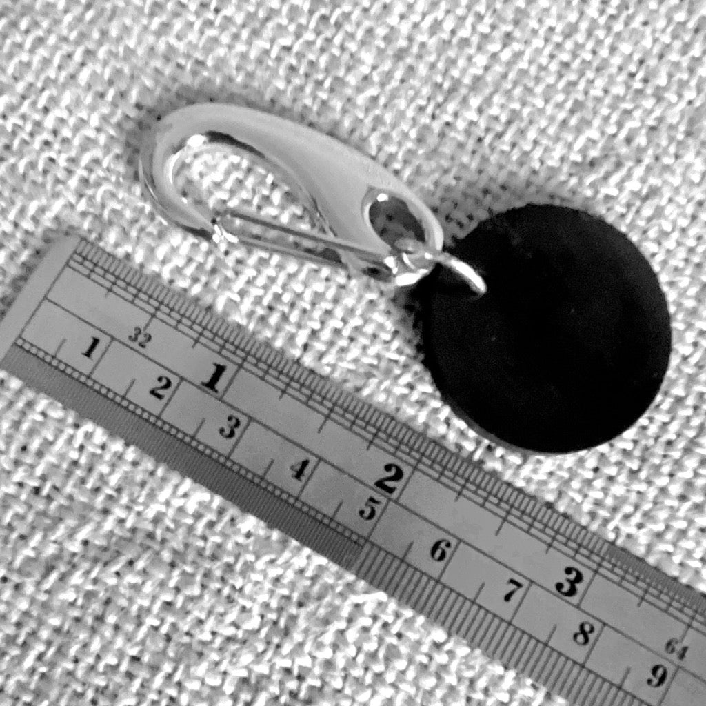 Black Shungite Disk Clip-On - Shungite Queen