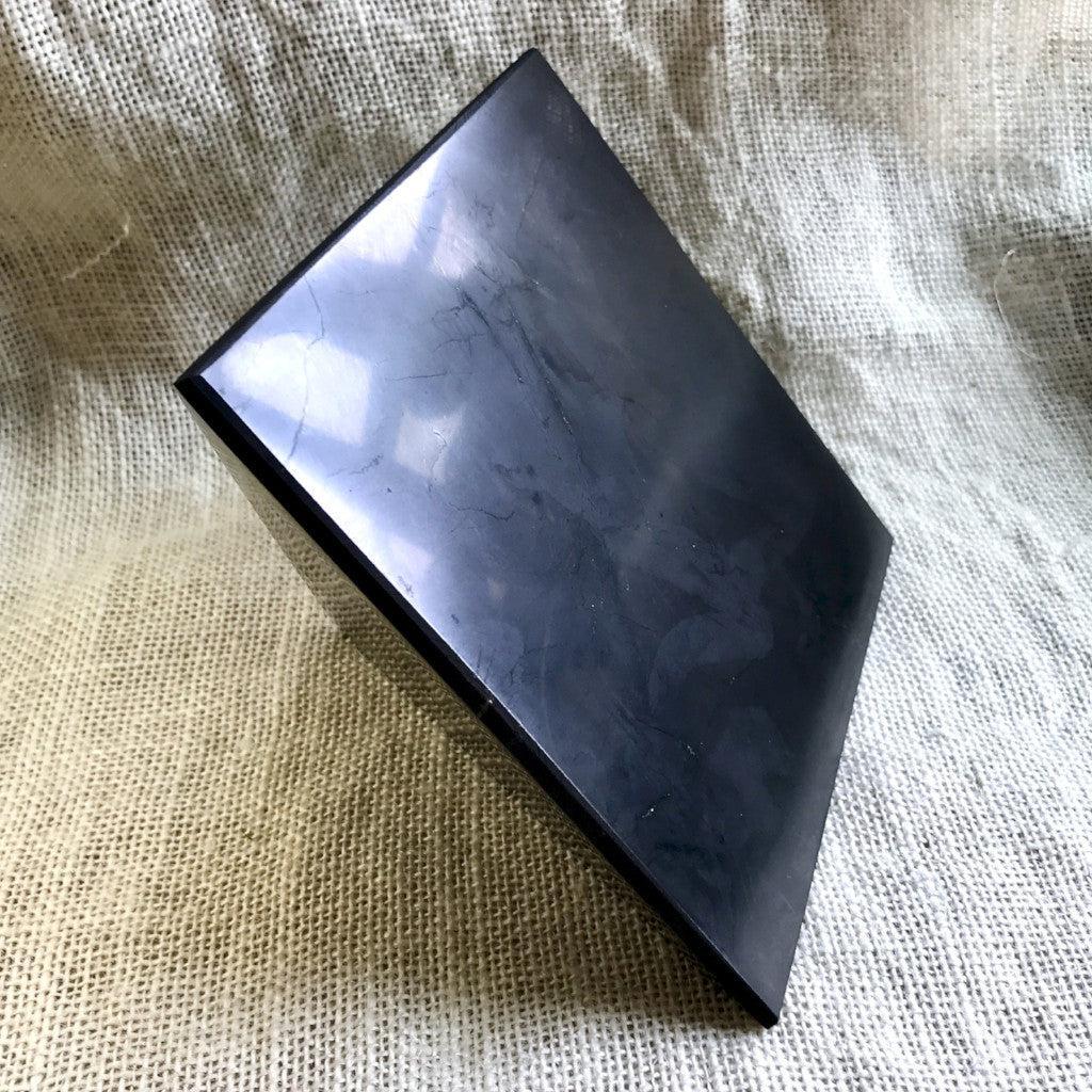 Genuine Shungite Pyramid, Huge, 6 Inch Base (150mm) - Shungite Queen