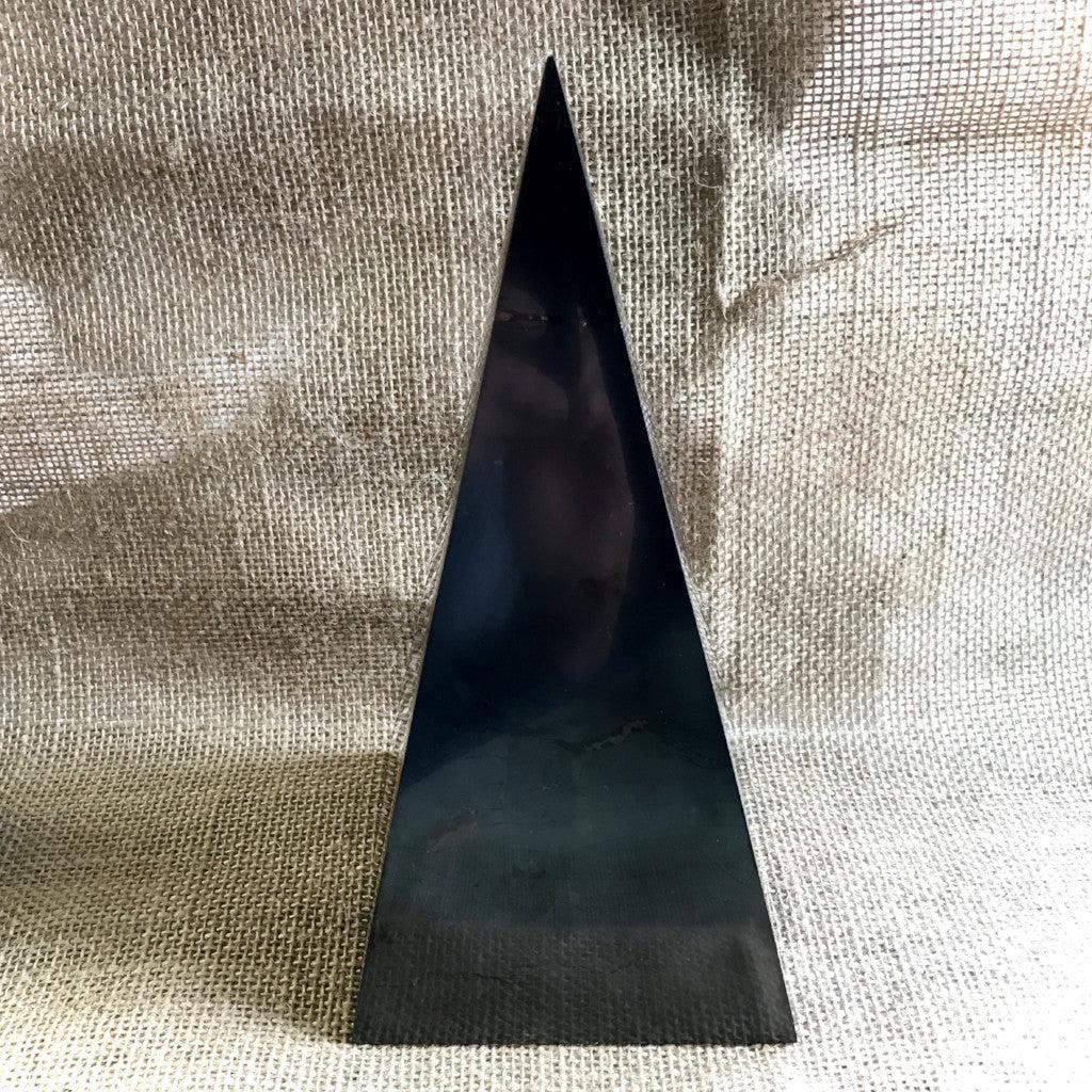 High Shungite Pyramid, 100mm Base (4 Inches Square), EMF Protection - A Real Stunner - Shungite Queen