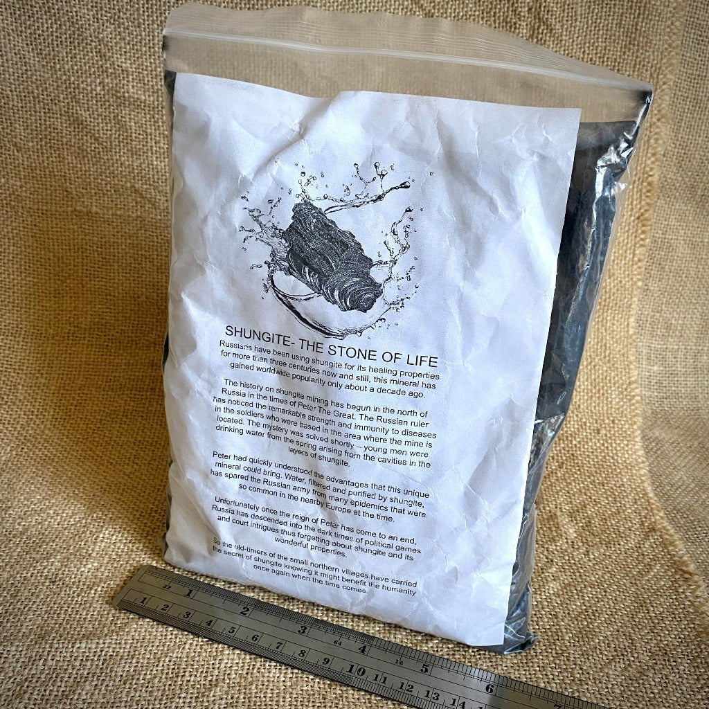 Fine Black Shungite Powder for Gardening & Other Applications - Shungite Queen