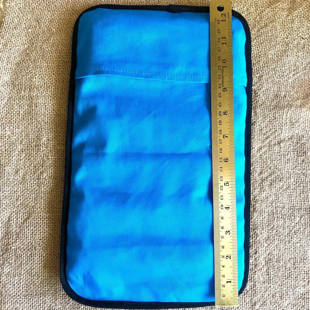 Shungite Healing Pad With Protective Canvas Cover, Medium, Blue - Shungite Queen 