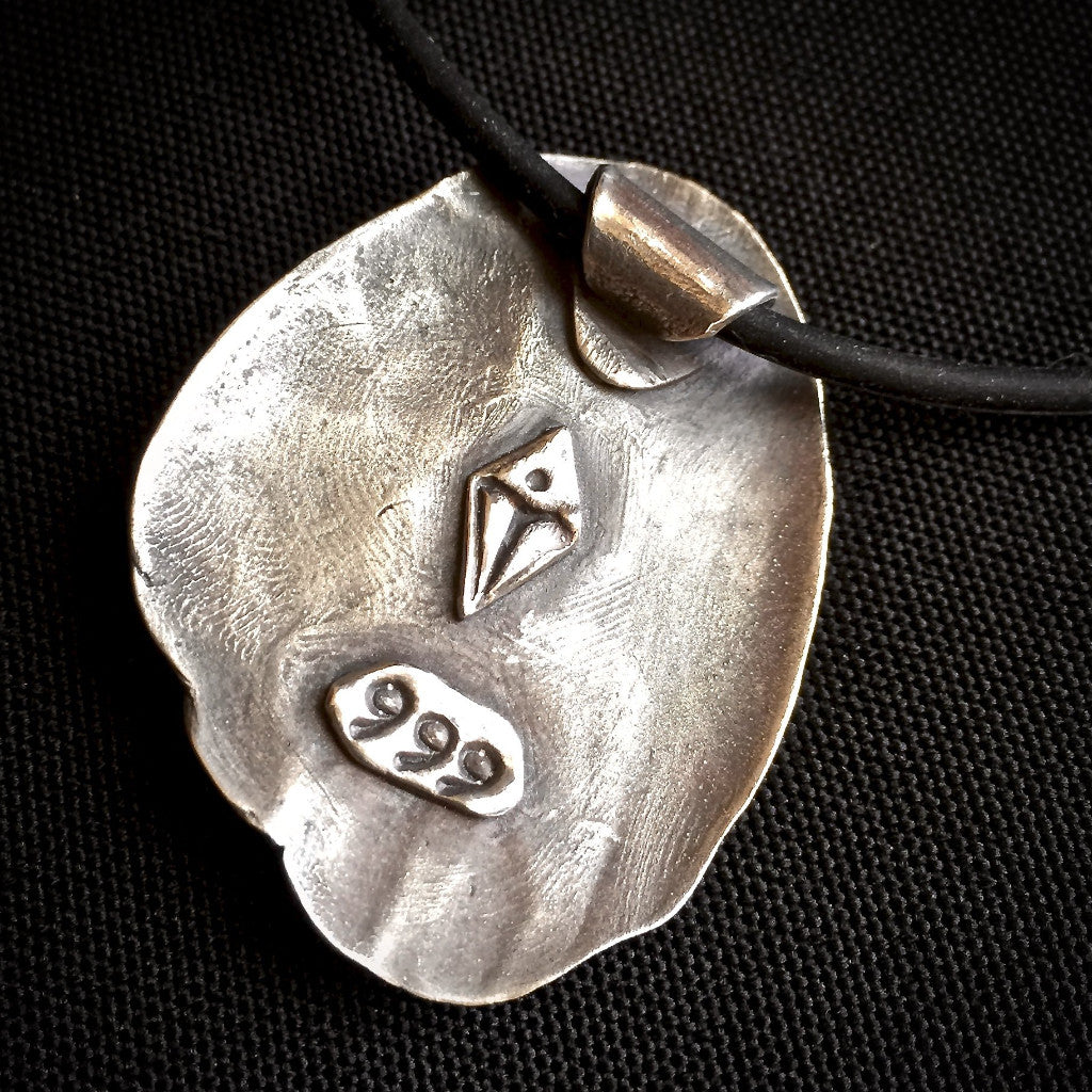 "Forest for the Trees" Tapping Pendant, EFT, Fine Silver, Emotional Freedom Techniques - Shungite Queen