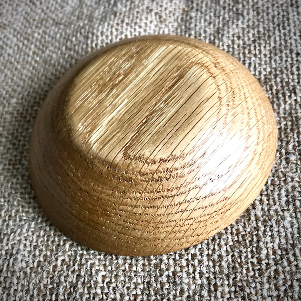 Shungite Sphere on Bed of Tumbled Malachite in Custom Wood Bowl - Shungite Queen
