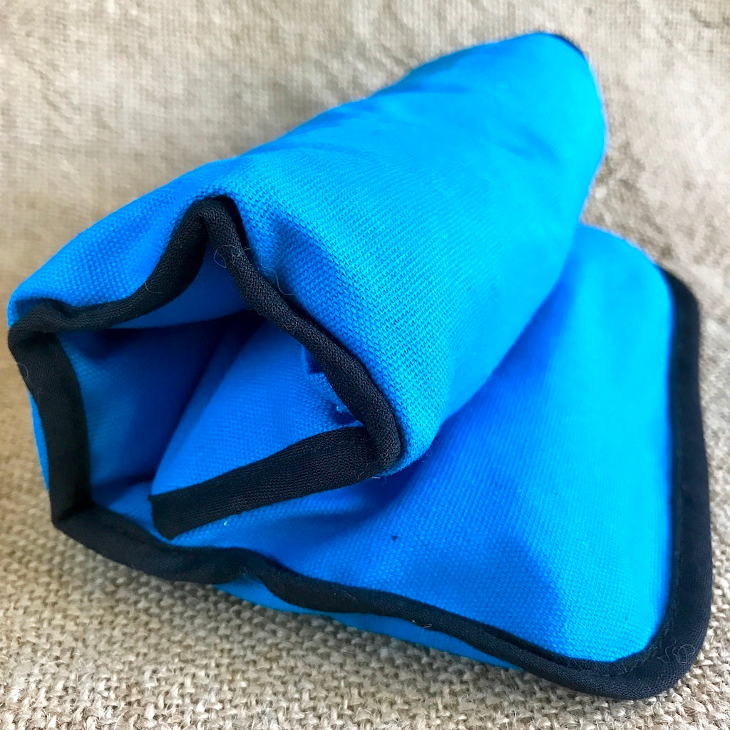 Shungite Healing Pad With Protective Canvas Cover, Medium, Blue ...